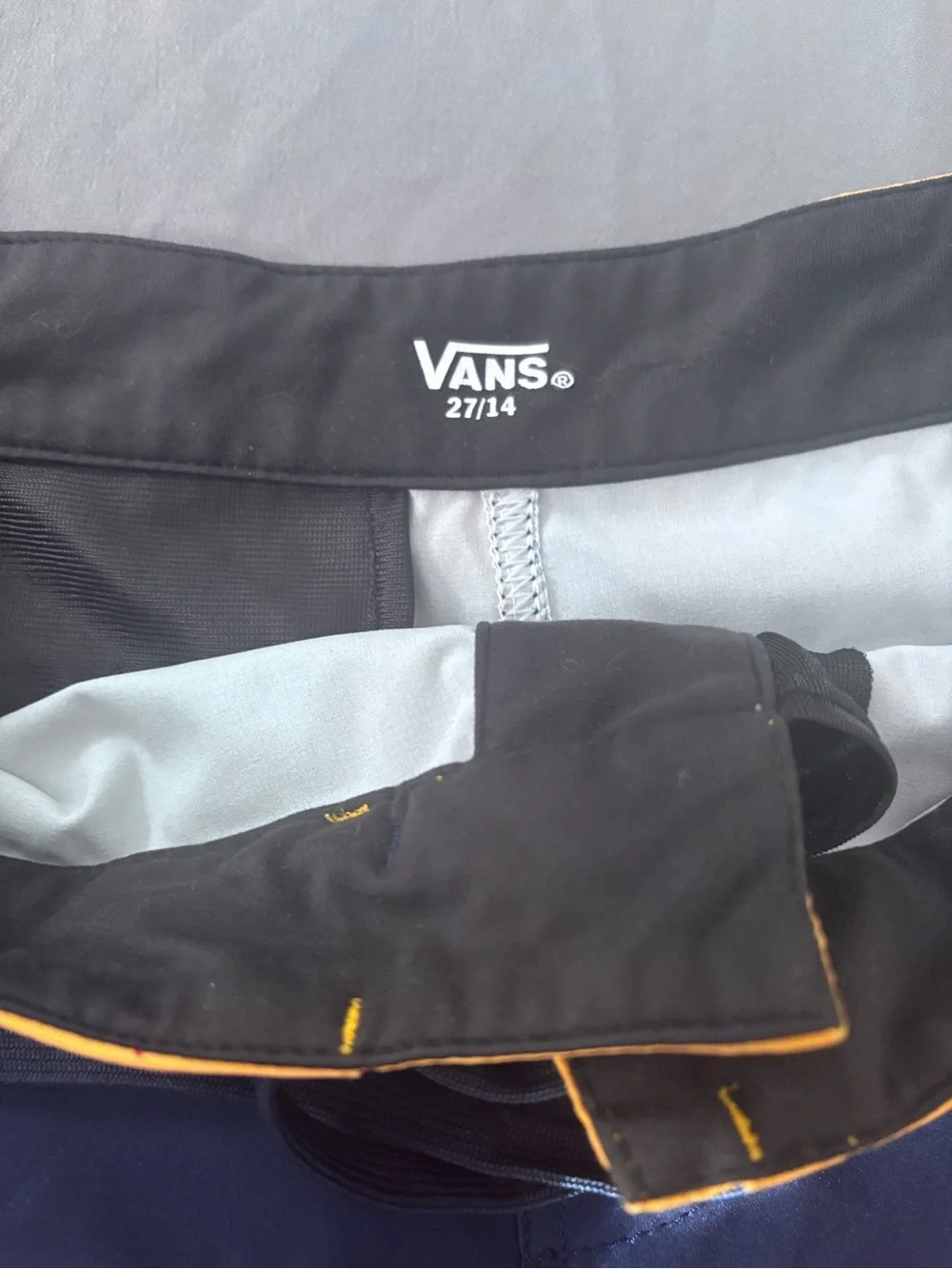 Vans  Navy, Red, Yellow & White Colorblock Swim Shorts